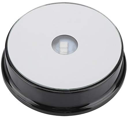Jadpes Soporte de Base de luz de Pantalla LED, Base de Cristal de Grabado Interno Colorido Soporte de lámpara LED Base de Vidrio de Botella de Vino para Botella de Vidrio Decoración de EST