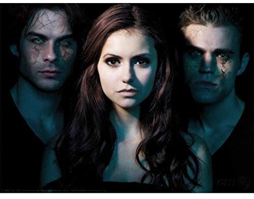 SFTDF Vampire Diaries, DIY Diamond Painting Kit 5D, Mosaik, vollkristallbestickte Diamanten, Geschenke für die Heimdekoration(23.6x35.4inch)