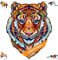 UNIDRAGON Original Holzpuzzle — Lieblicher Tiger, 104 Teile, Klein 7.4 x 9.3 Zoll (19 x 24 cm) Schöne Geschenkverpackung, Einzigartige Form Erwachsene und Kinder