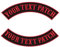 Custom Embroidered Motorcycle Patches,2 Pcs Black Personalized Embroidery Rocker Patch Biker Clothes Back Name Patch Sew on/Iron on for Jackets (2 PCS Black #1)
