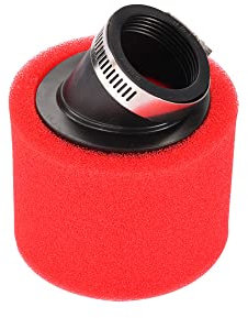 WOOSTAR 38mm Spugna Filtro Aria Curva Tubo Sostituzione per 4 Tempi 50cc 70cc 90cc 110cc 125cc Dirt Pit Bike ATV Quad Go Kart Scooter Rosso