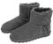 Rohn Moden Lammfell Boots Stockholm für Damen, Winterstiefel echtes Schaffell, warme Schneeschuhe mit EVA-Sohle in grau (grau, EU Schuhgrößensystem, Erwachsene, Numerisch, M, 42)