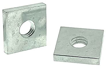20pz M8×20×20×4mm Dadi Quadrati Dadi Rettangolari Acciaio Al Carbonio Zincato