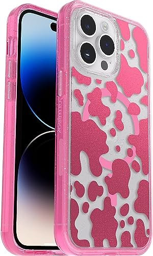 OtterBox Symmetry+ Clear Case for iPhone 14 Pro Max for MagSafe, Shockproof, Drop proof, Protective Thin Case, 3x Tested to Military Standard, DISCO COWGIRL