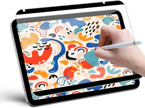 Softamm Paperfeel Magnetic Screen Protector for iPad Mini 7 2024 & Mini 6 2021 8.3 Inch, Matte Film for Drawing & Writing Feel Like on Paper,Reduces Pen Tip Wear/Responsive/Detachable