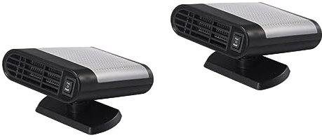 Holibanna 2pcs Car Defroster Heater Vehicle Heater Fan Windshield Demister Compact Design Easy to Use