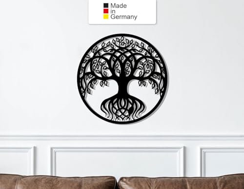 Arbre de vie - Décoration murale en métal - Dimensions : 50 x 50 cm