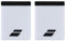 Babolat Unisex-Adult Wristband, Jumbo-Logo Frottee, Einheitsgröße, Farbe Weiß/Schwarz, Schnelle Schweißaufnahme, Breite 10,5 cm, Handgelenkband für Gymnastik, Tennis, Badminton, Padel