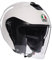 AGV - IRIDES E2206, Motorrad Jet-Helmet, Unisex, Helm mit Kratzfestes Visier mit UV-Schutz, Materia White, M
