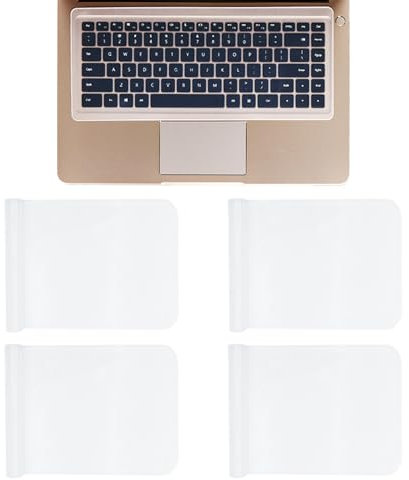 KASESSS 4 Stück Universal Tastaturschutz, 36,5 X 13,5cm, Silikon Tastaturabdeckung, Ultradünne Transparente Tastatur Staubschutz Wasserdicht Tastaturschutzfolie für Computer und Laptop 15-17 Zoll