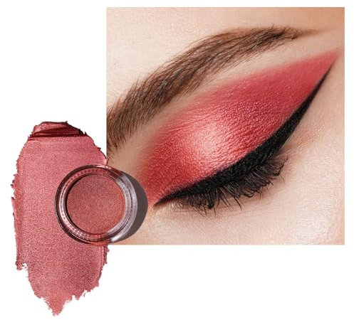 Oulac Glitzer Lidschatten Himbeere | Hochpigmentierter Feine Textur | Wasserfest & Langlebig | Metallisch schimmernde Finish | Verblendbar & Faltenfreies Augen-Makeup | Vegan | 06g (21) Desire