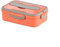 Zilimontt Bento-Box für Erwachsene, stapelbar, große Kapazität, isoliert, beheizte Edelstahl-Lunchbox mit großem Fassungsvermögen (einzeln + orange)