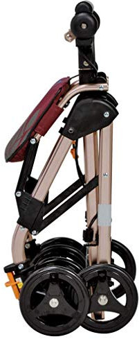 CAFIEDR Gehhilfen 4 Räder Tragbarer Faltbarer Rollator, Rollator Walker Mit Sitz, Medizinischer Rollator Mit Doppelbremssystem