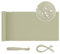 Sekey Brise Vue Balcon Occultant Oxford Protection UV Opaque Résistant aux Intempéries 90x300cm, avec Attaches de câble, Taupe