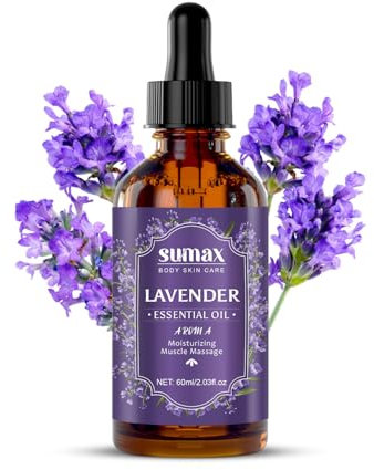 Lavendel-Massageöl – Feuchtigkeitsspendendes, beruhigendes, wärmendes, entspannendes & verjüngendes Körperöl, Aromatherapie-Massageöl, beruhigt Haut & Muskeln, veganes Körperöl für die Haut,