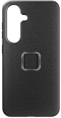 Peak Design Mobile Everyday Phone Case for Samsung Galaxy S25, Charcoal, Slim Profile, 2M Drop Protection, Weatherproof Fabric Shell, SlimLink Connects to Mobile Mounts & Gear