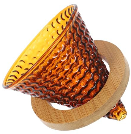 LIFKOME Filtro De Café De Vidrio Gotero Vertido Mano Embudo Reutilizable Boquilla Antisalpicaduras Para Preparar Espresso Accesorio De Cocina Para Cafetera