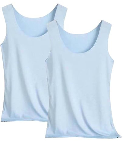 Meine Bestellungen Angebote Bekleidung 2er Pack Tank Top Damen Unterhemd Stretch Basic Tops Unterwäsche Hemden Enges Top Leicht Tanktop Sport Unterhemden Mädchen Monatsabrechnung Anzeigen