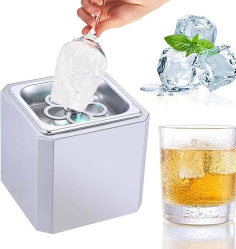 Enfriador de Copas, con Luz LED, Enfriador de Copas y Vasos con CO2, Enfriador Instantáneo de Bebidas, para Bar, Restaurante, Cocina