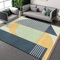 Waschbare Teppiche Gestreift Blau Blau Teppich Wohnzimmer Kurzflor rutschfeste Waschbar Schlafzimmer Restaurant Indoor Outdoor Teppiche Gegend Kinderzimmer Carpet 90x150 cm