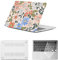 HLAAJJX Custodia Rigida per Macbook Air M4 M3 M2 13 pollici 2025 2024 2023 2022 A2681 A3113 A3240,Copertina Hardshell Protettiva Sottile & Tastiera Cover per Air 13,6 - Fiore Rosa