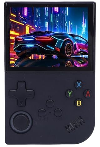 Dpofirs Console de Jeu Portable, Console Vidéo Portable Open Source DDR3L 1 Go de RAM avec Batterie de 3500 MAh pour la Maison (64G)