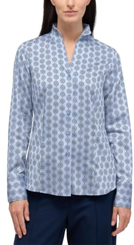 ETERNA Female Hemdbluse Bedruckt Regular FIT 46_D_1/1, 1/1, blau