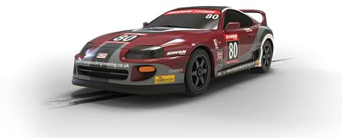 Scalextric C4656 Toyota Supra – Britische GT-Fahrzeuge – USA/Klassischer Slotcar-Rennsport | Street & Rally Slot Car, Kompatibel mit Spielzeugautobahn, ab 3 Jahren