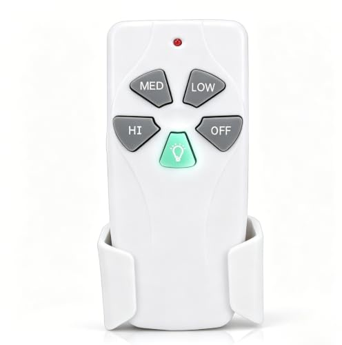 Cuifati Mando a Distancia para Ventilador de Techo, Repuesto de 303,9 MHz para Harbor Breeze con Soporte para Montaje en Pared, Ventilador de 3 Velocidades Fácil de Configurar y