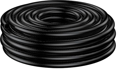 Pawfly 13/16mm Tropfbewässerungsschlauch (15 m Rolle), flexible PVC-Hauptleitung für Gartenbewässerungssysteme, schwarzer Bewässerungsschlauch