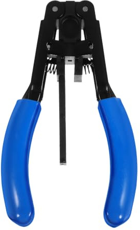 MOBUTOFU Ergonomische Glasfaser Abisolierzange aus Stahl und Pu für Präzises Entfernen von Isolierungen an Glasfaser und Verbundkabeln für Professionelle Anwendungen