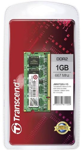 Transcend JM667QSJ-1G Jet Ram Arbeitsspeicher 1GB DDR2 667 SO-DIMM CL 5