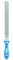 PFERD Werkstattfeile Flachstumpf, 300mm, rechteckige Feile, Kreuzhieb H3 auf drei Seiten, inkl. Ergonomie-Feilenheft, 11210308 – für die Feinbearbeitung und zum Schlichten geeignet
