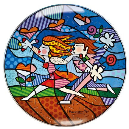 Goebel 66450271 Romero Britto Schale - Love Blossoms