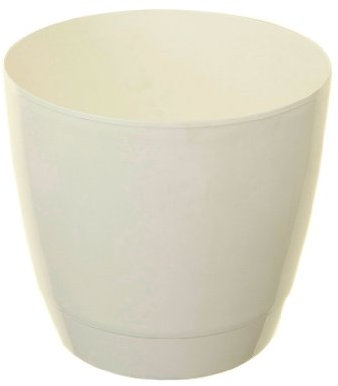 Whitefurze G0620RD 20cm Round Indoor Pot Cover - White