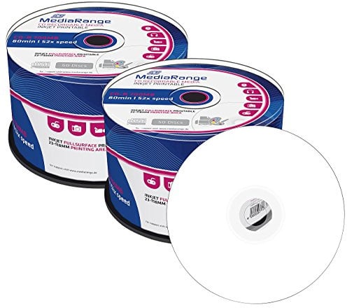 MediaRange CD-R 700MB 52x Printable, 100er-Spindel