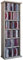 CD Regal Holz | CD Regal mit Platz für 150 CDs oder 65 DVDs oder 36-Videos | Maße: H. 92 x B. 31 x T. 18 cm | Elegantes DVD Regal stehend | Blu ray Regal fürs Wohnzimmer | CD Regal | Vostan