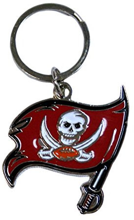 Siskiyou Schlüsselanhänger, Motiv: NFL, Chrom, Unisex, SFCK030, Schwarz