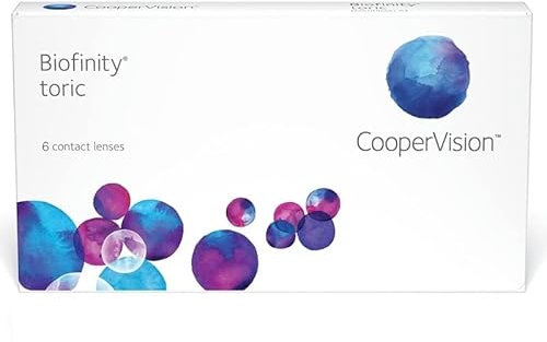 CooperVision Biofinity Toric Monatslinsen, 1 Stück / BC: 8.7 mm / DIA: 14.5 / CYL: -1.25 / ACHSE: 150 / -3,75 Dioptrien