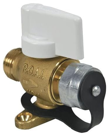 - Robinet gaz - Robinet ROAI Mâle G (15/21) 1/2 + bouchon pour Gaz Naturel