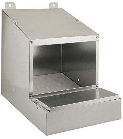 Kerbl 72257 Hühner Legenest verzinkt unmontiert, 30.5 x 45.5 x 43.5 cm