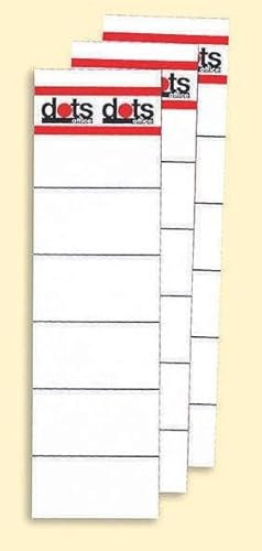 dots Ruckenschilder zum Einstecken fur 8,0 cm Ruckenbreite