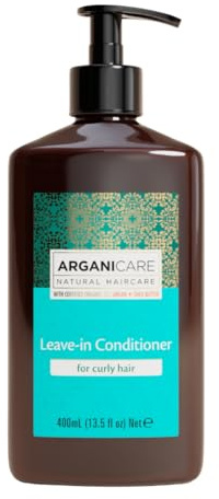 Arganicare | Aloe Vera Leave-in Conditioner | Feuchtigkeit & Pflege | Glanz & Kämmbarkeit | Ohne Ausspülen | 400 ml