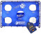 Best Sporting Fußballtor mit Torwand I Fußball Tor 213cm x 152cm I Fußballtor Kinder mit verschiedenen Farbmotiven I Hochwertiges Kindertor mit Netz, Torwand & Heringen I Fussball Tor Blau