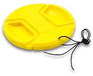 vhbw Copriobiettivo in Plastica Giallo 62mm per Obiettivo Fotocamera Sony DT 18-135 mm D3,5-5,6 SAM (SAL-18135)
