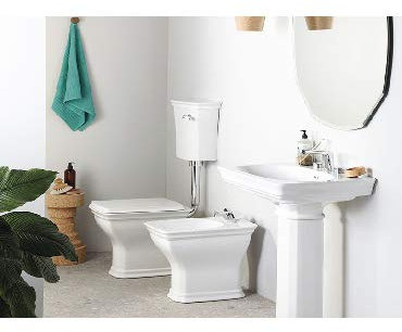 Art Ceram Lavabo sur colonne 1 trou Civitas 68 x 50 cm