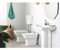 Art Ceram Lavandino Lavabo Serie Civitas su Colonna in Ceramica Bianco 68x50 cm - Made in Italy