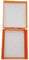 Microslide Mikroskop-Box, 25 Stück, Farben: Blau, Grün, Orange, Weiß (Orange)