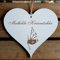 Schild Herz « Dudelsack » mit persönlicher Wunschgravur - Deko Dekoration Türschild Name - Instrument Backpipes Schottland