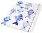 BM 4164 Tappeto Antiscivolo Assorbente in Microfibra Flanella 45x75 cm Blu Tappetino Lavabile Morbido Assorbente da Terra per Vasca, Doccia e Bagno Decorato Motivo Pesciolini